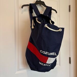 Navy Cozumel Mexico Beach / Boat / Snorkel Backpack / Bag